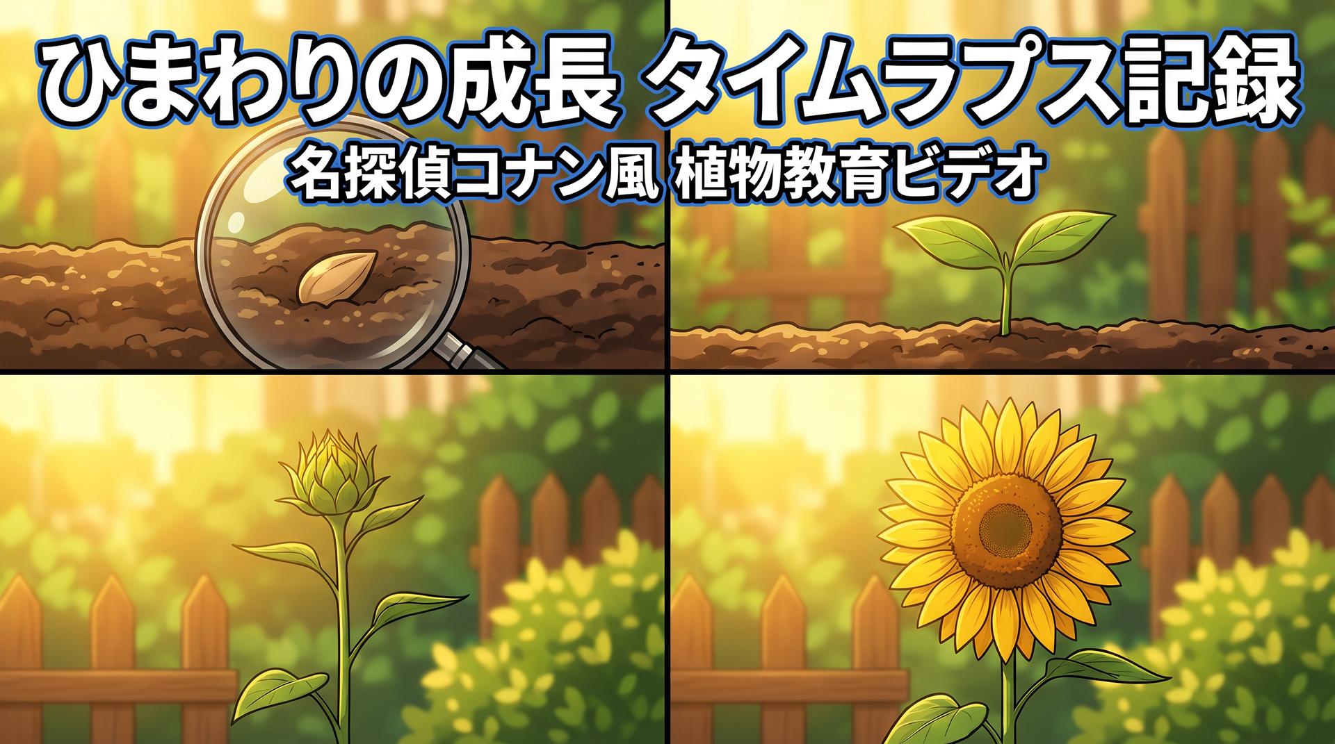 黑丝植物视频-向日葵生长延时